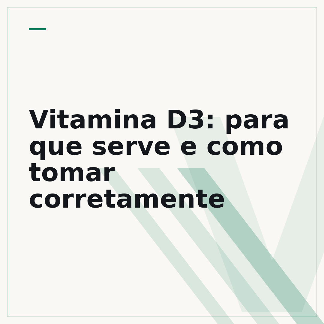 Vitamina D3: para que serve e como tomar corretamente