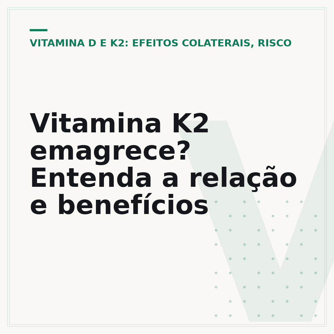 Vitamina K2 emagrece? Entenda a relação e benefícios
