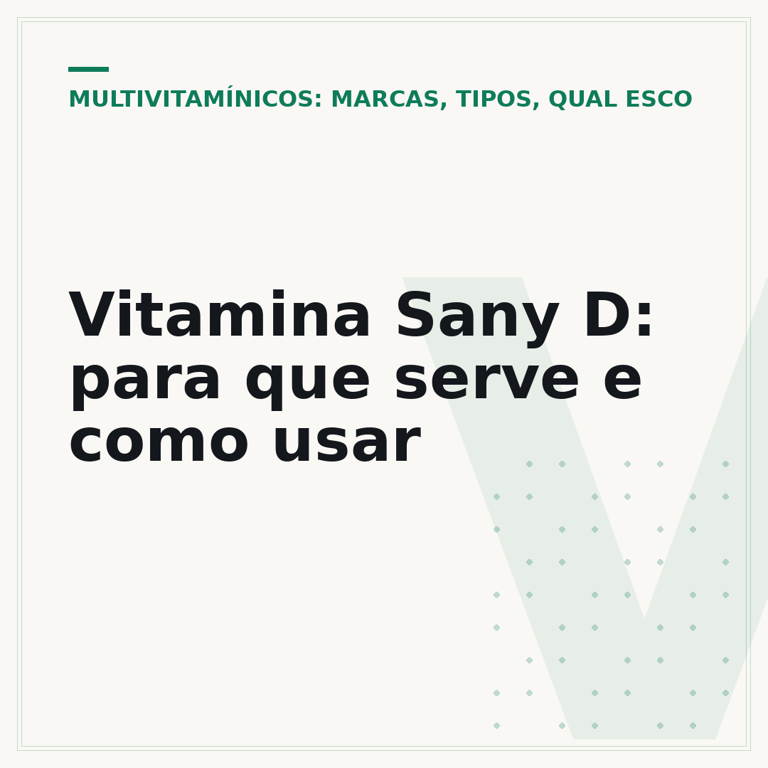 Vitamina Sany D: para que serve e como usar