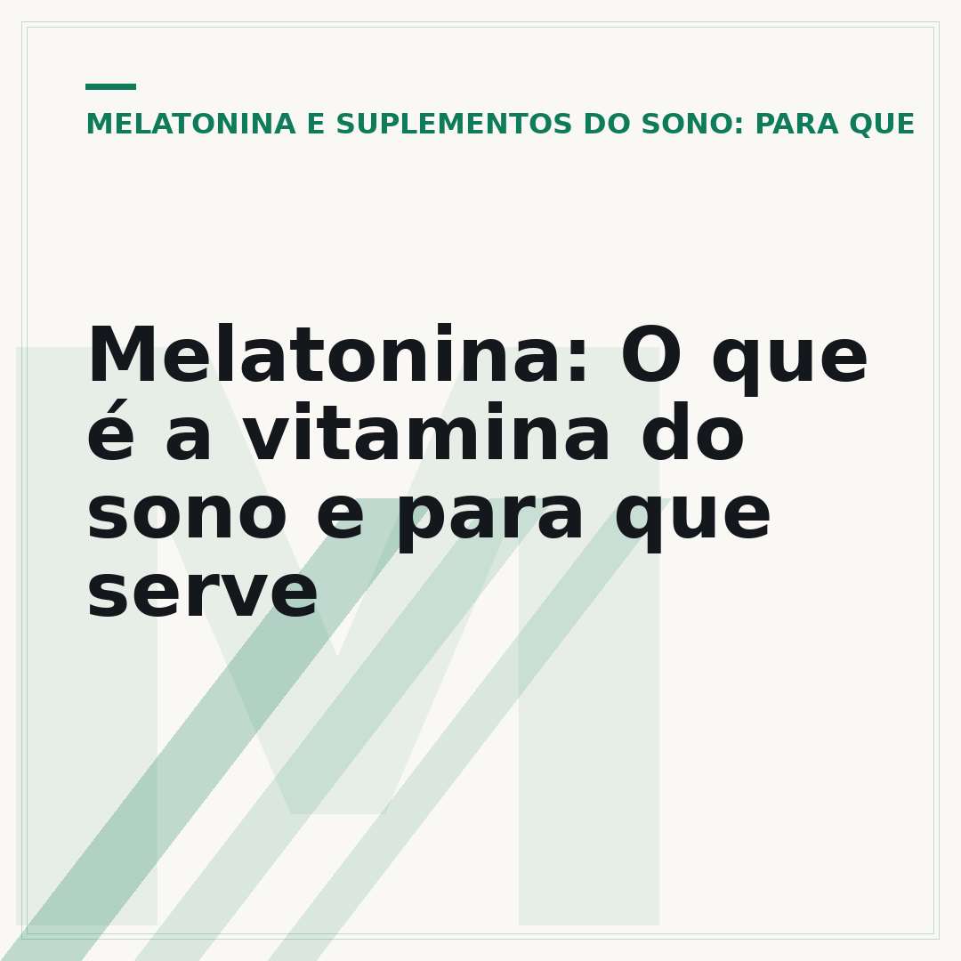 Melatonina: O que é a vitamina do sono e para que serve