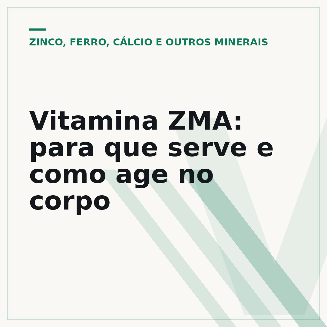 Vitamina ZMA: para que serve e como age no corpo