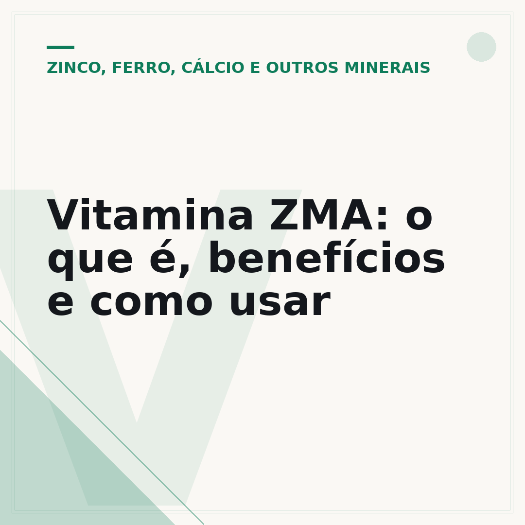 Vitamina ZMA: o que é, benefícios e como usar