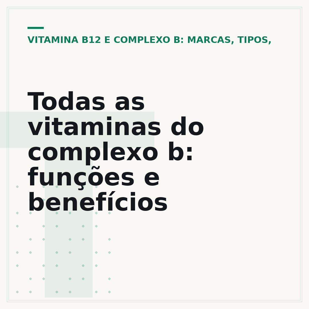 Todas as vitaminas do complexo b: funções e benefícios