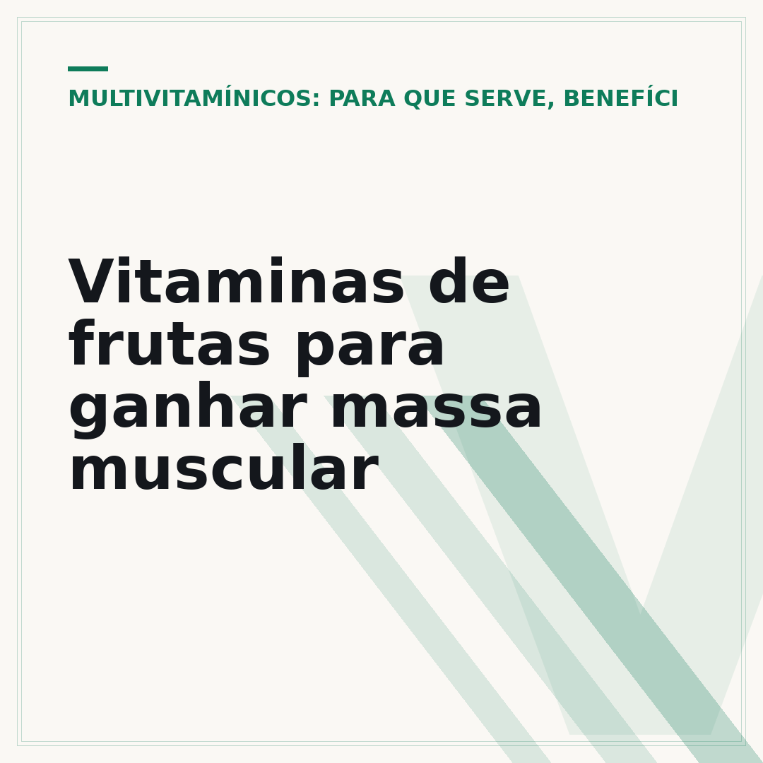 Vitaminas de frutas para ganhar massa muscular