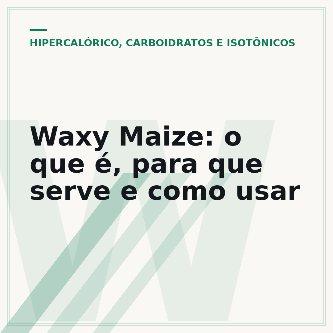 Waxy Maize: o que é, para que serve e como usar