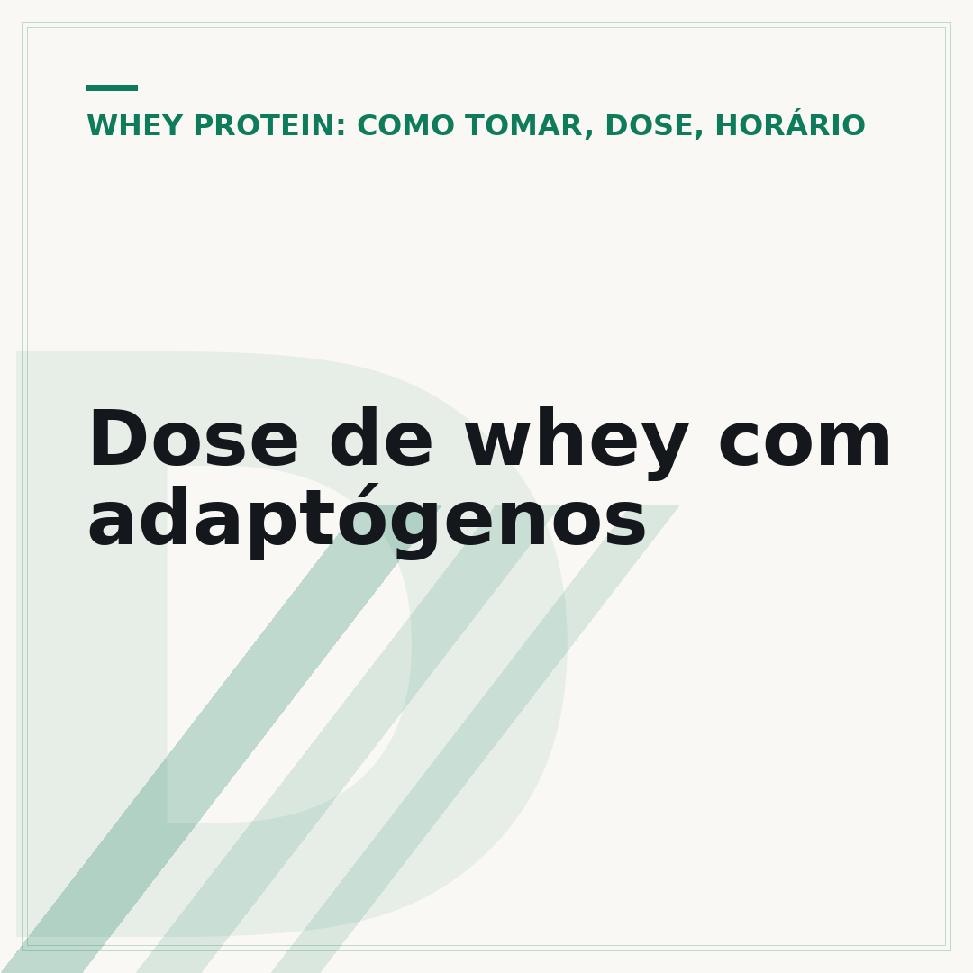 Dose de whey com adaptógenos