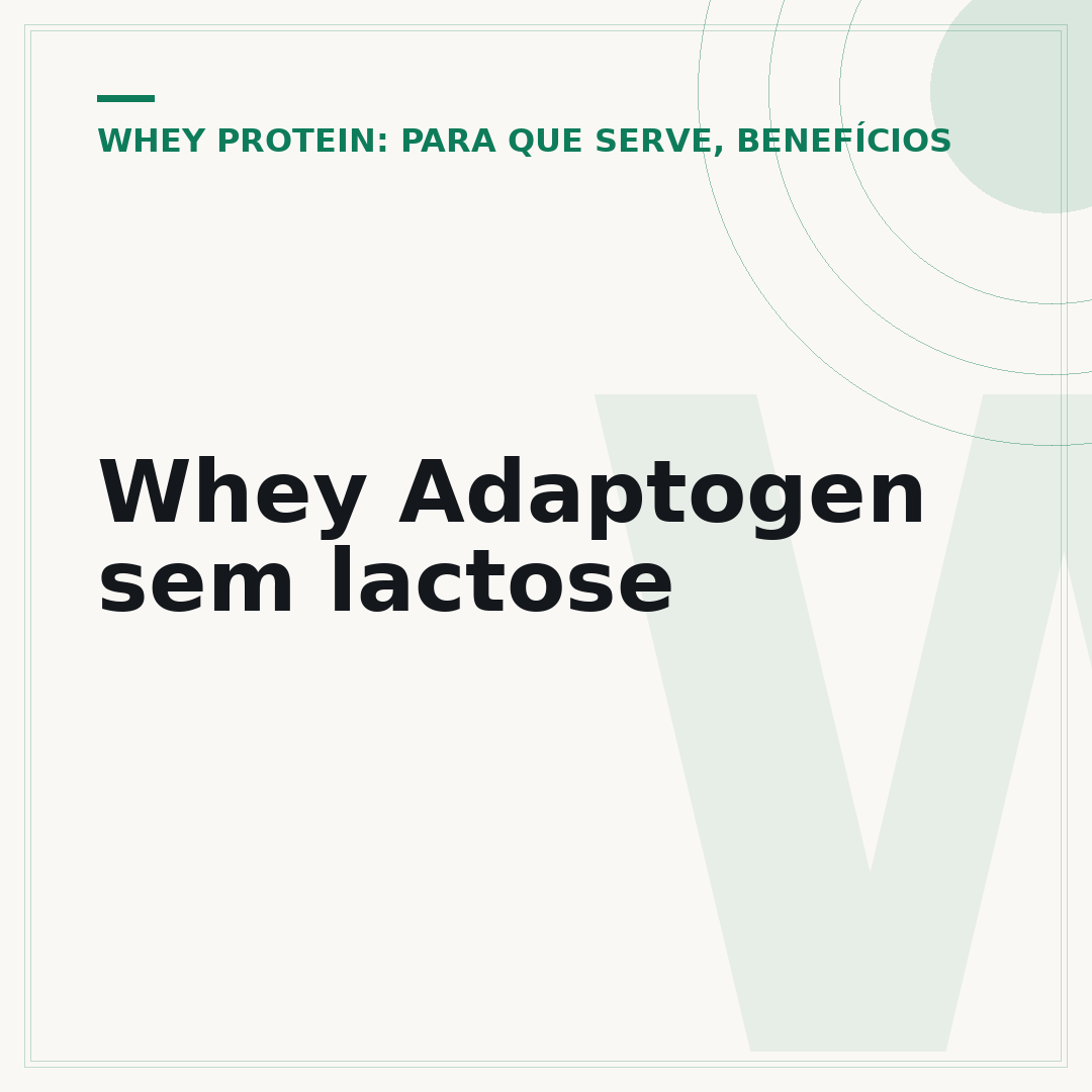Whey Adaptogen sem lactose