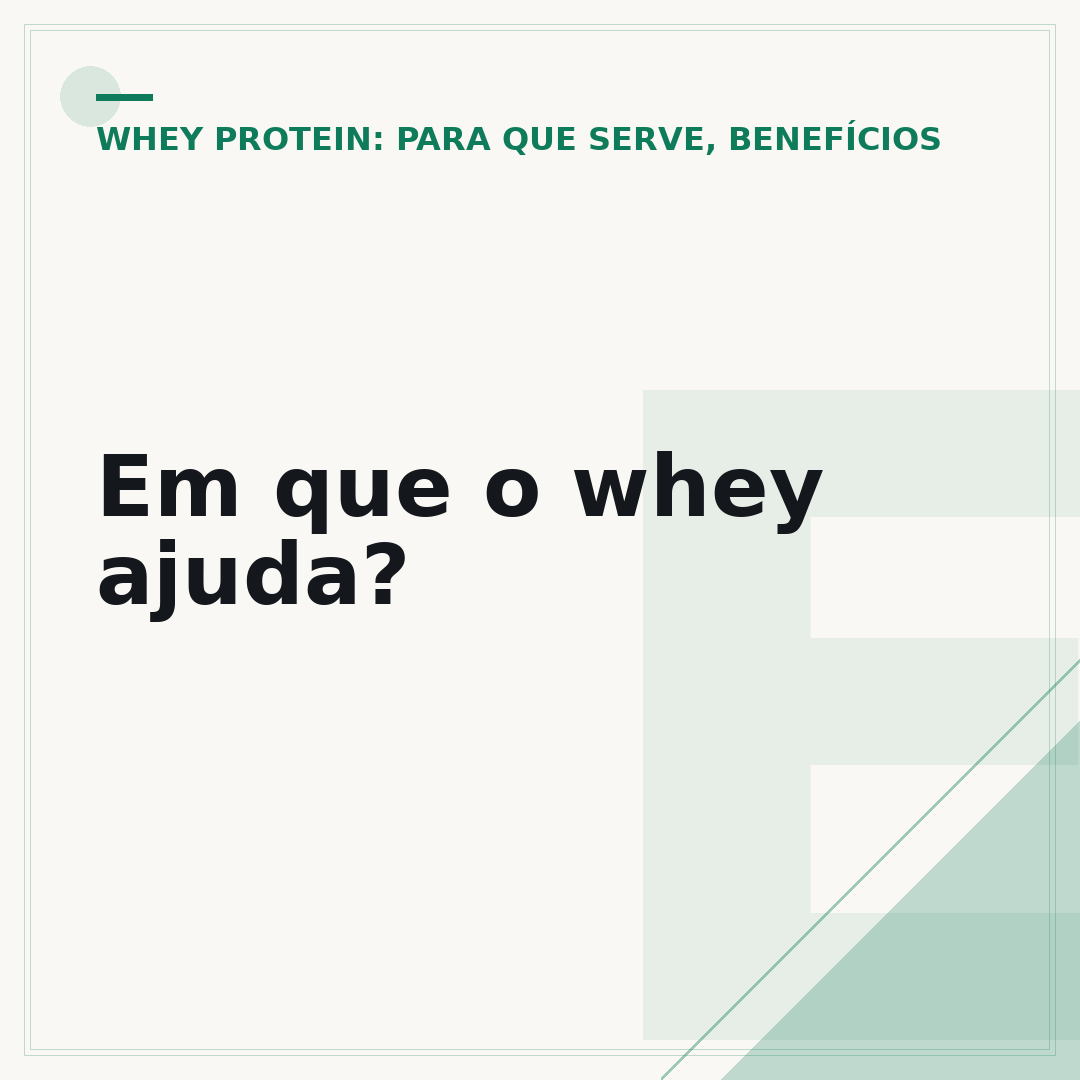 Em que o whey ajuda?