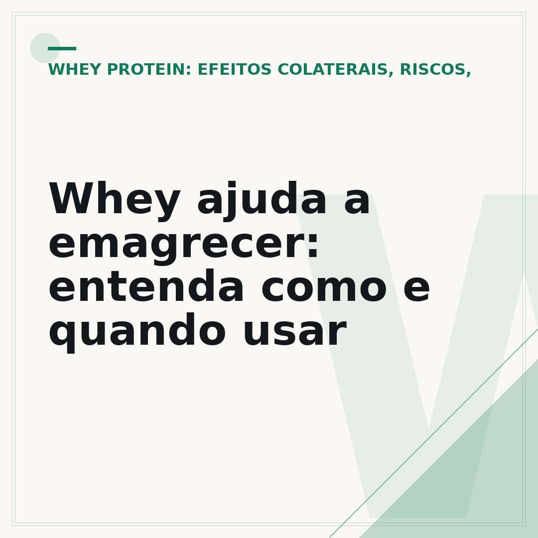 Whey ajuda a emagrecer: entenda como e quando usar