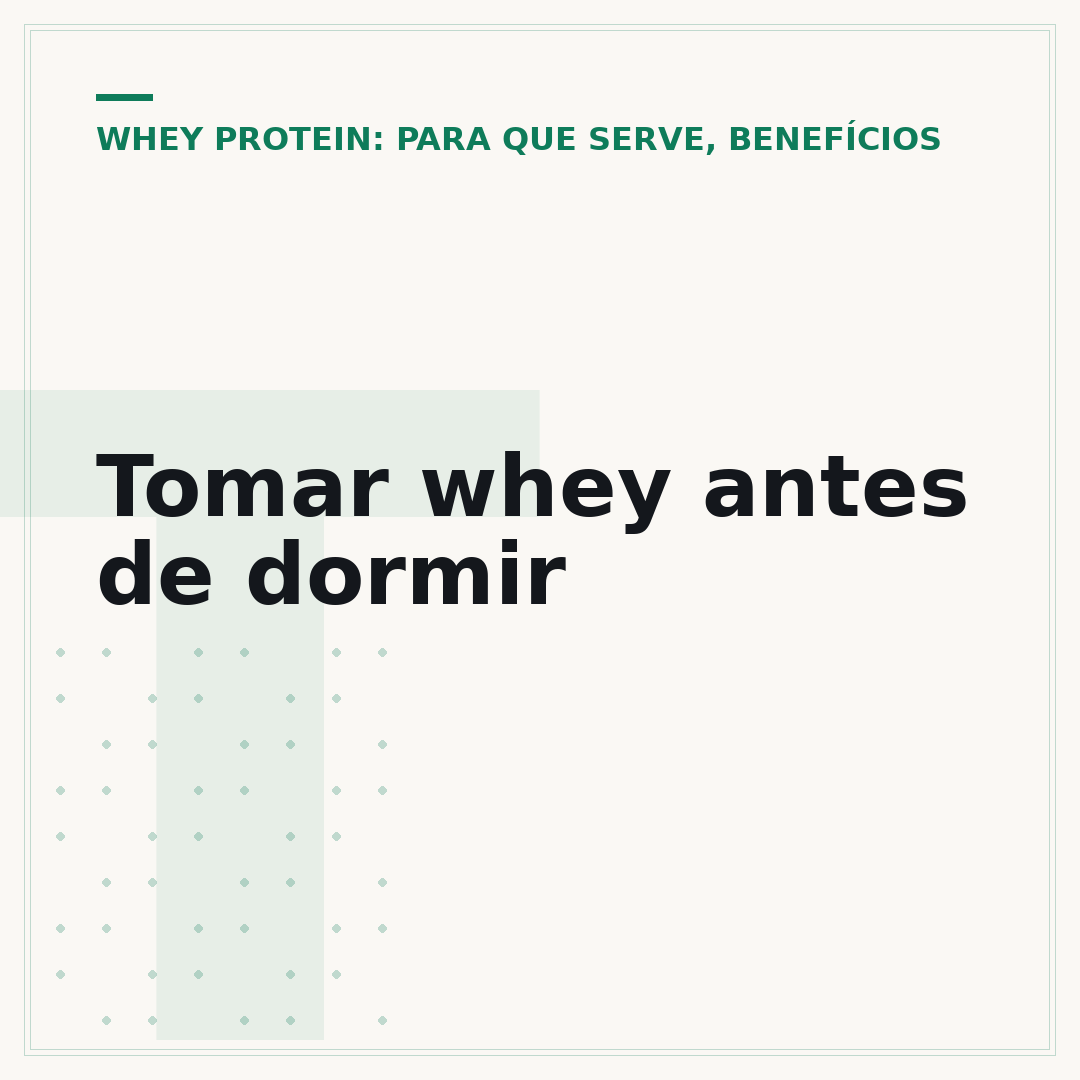 Tomar whey antes de dormir