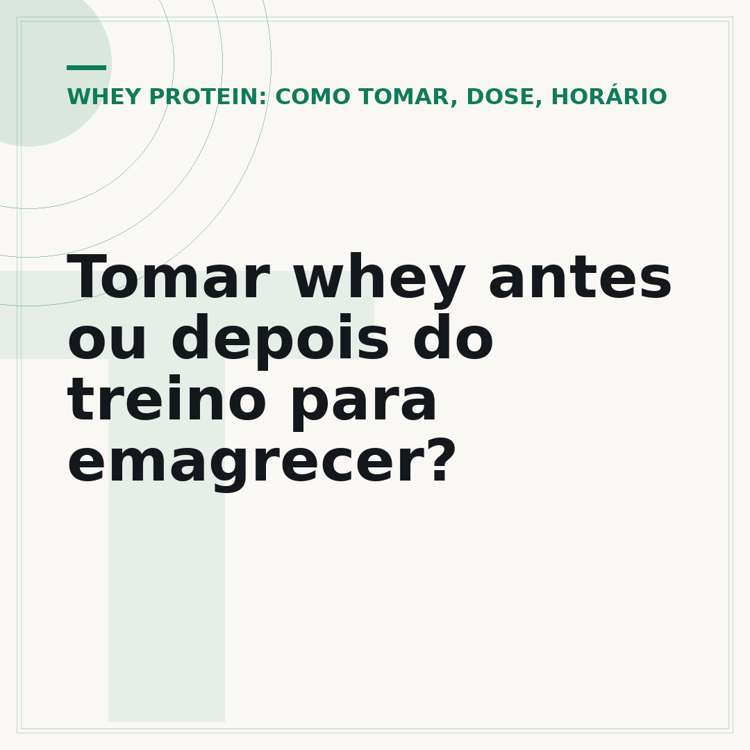 Tomar whey antes ou depois do treino para emagrecer?