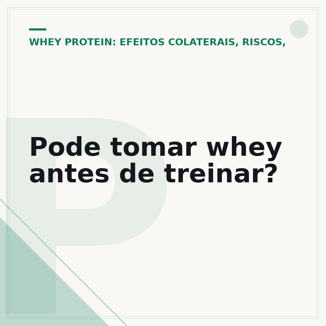 Pode tomar whey antes de treinar?