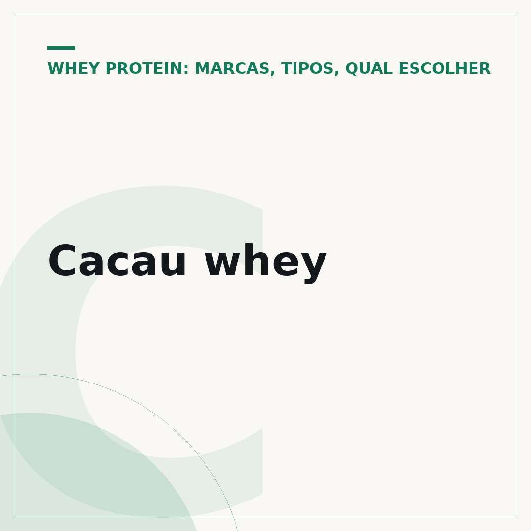 Cacau whey