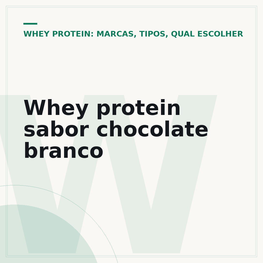 Whey protein sabor chocolate branco