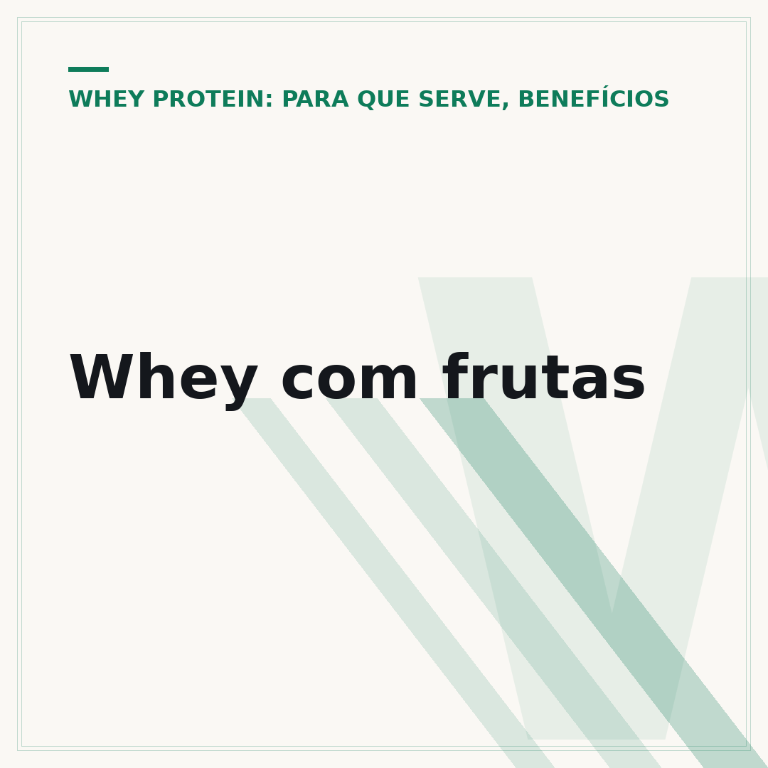 Whey com frutas