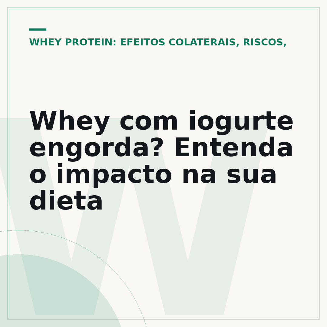 Whey com iogurte engorda? Entenda o impacto na sua dieta