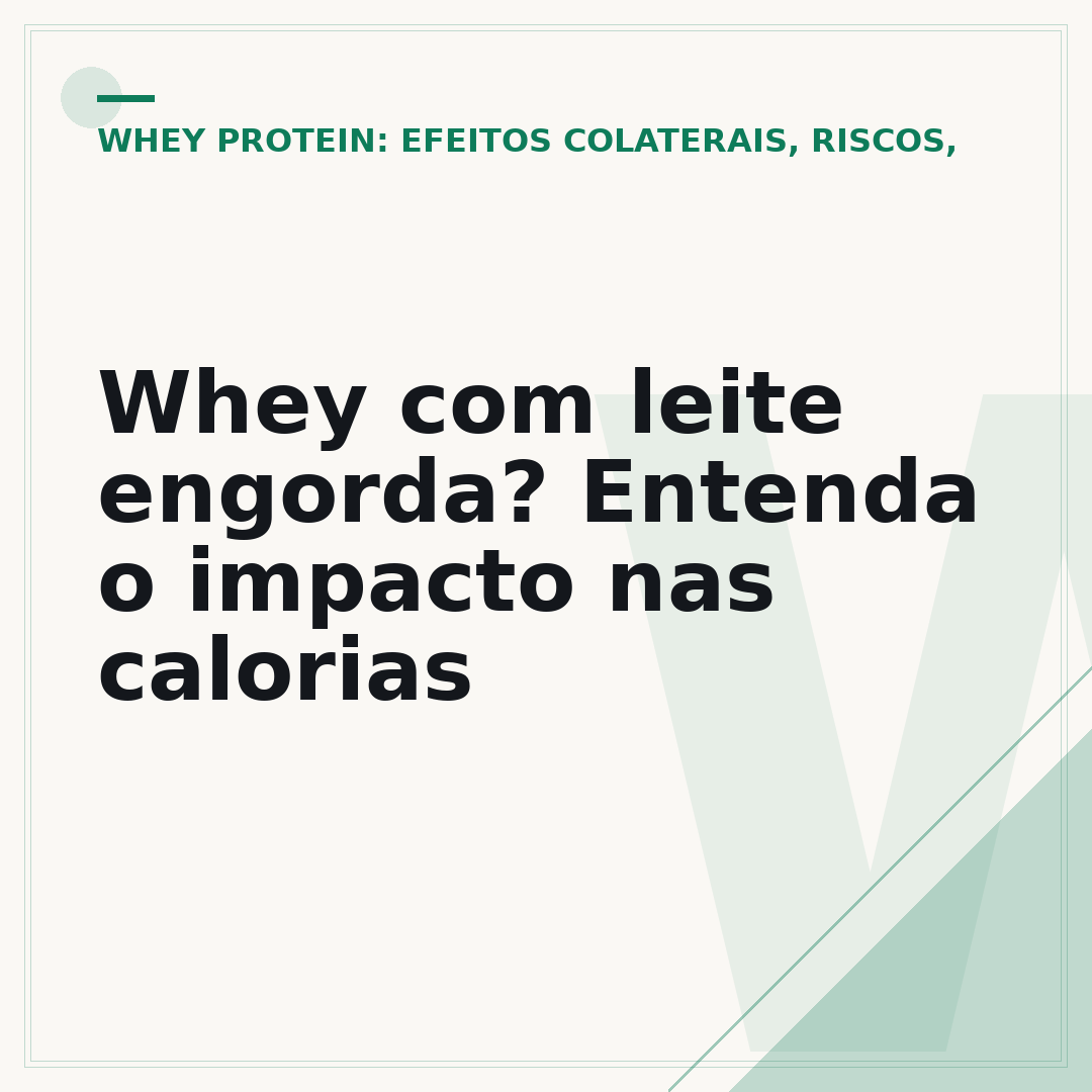 Whey com leite engorda? Entenda o impacto nas calorias