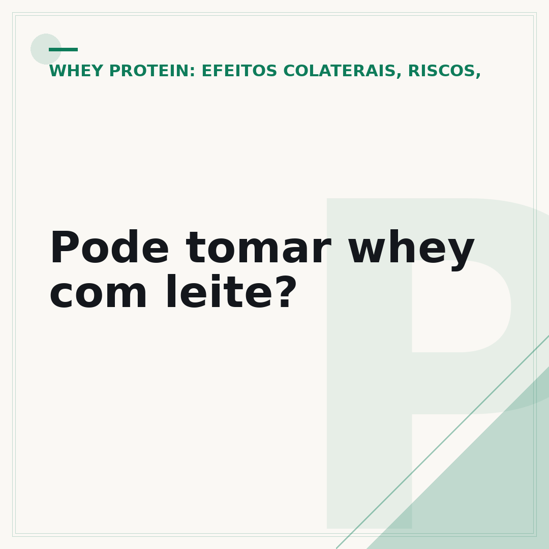 Pode tomar whey com leite?