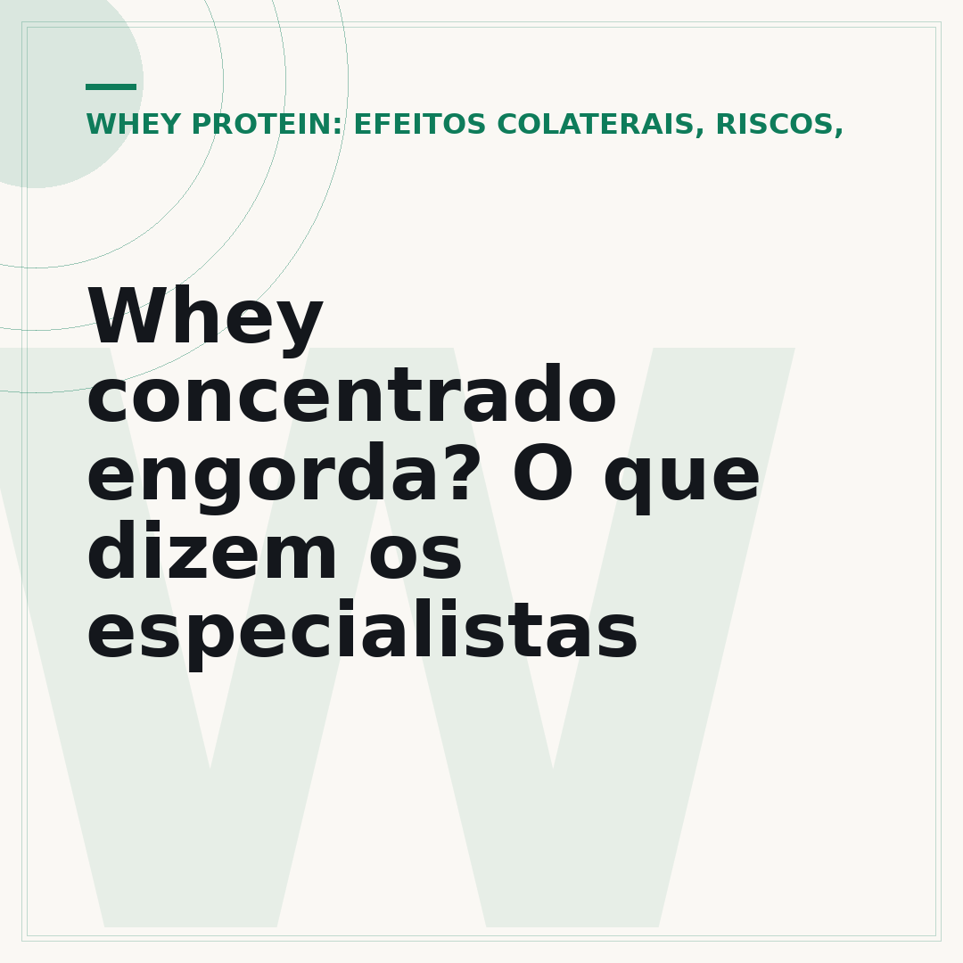 Whey concentrado engorda? O que dizem os especialistas