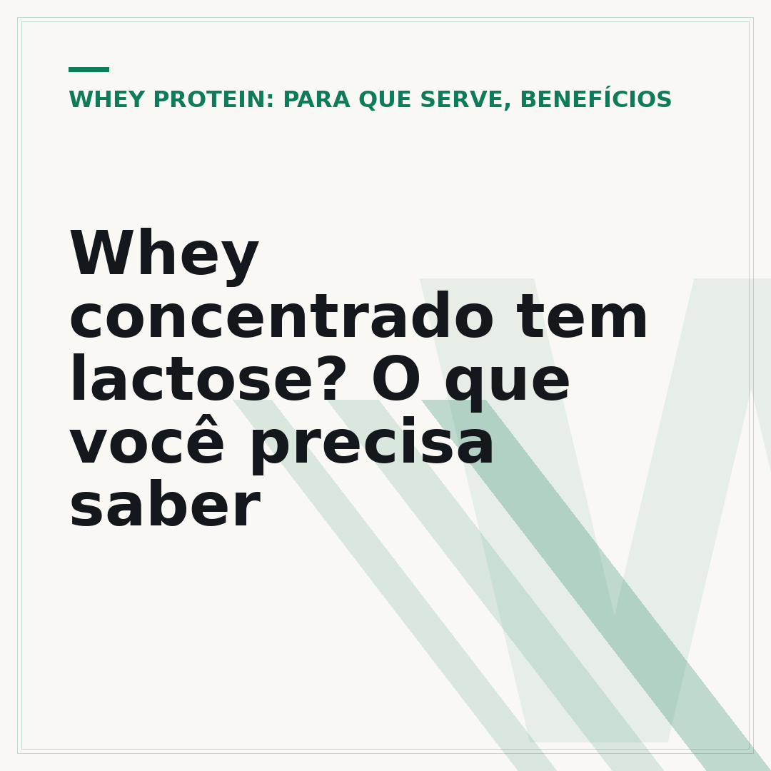 Whey concentrado tem lactose? O que você precisa saber