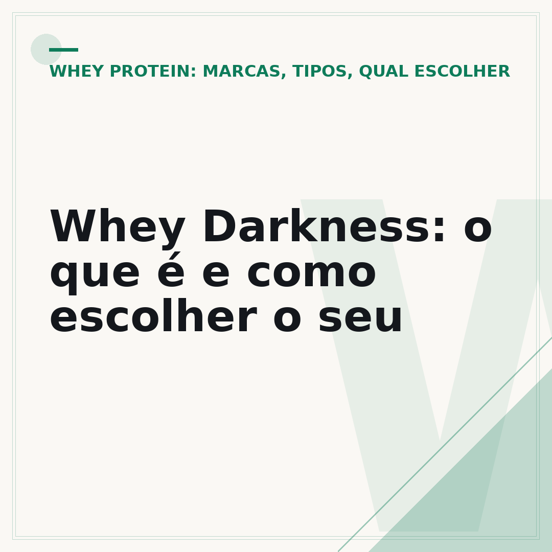 Whey Darkness: o que é e como escolher o seu