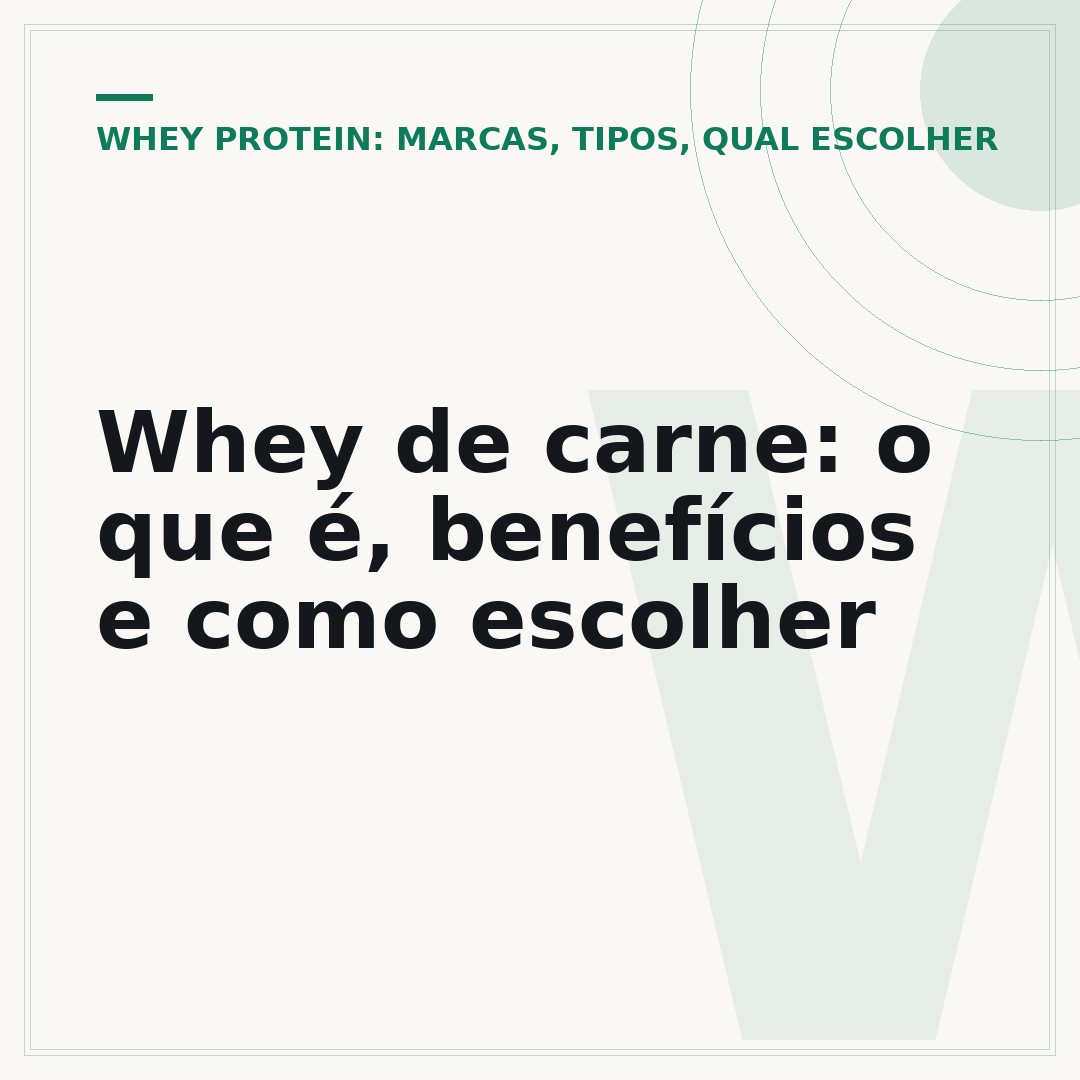 Whey de carne: o que é, benefícios e como escolher