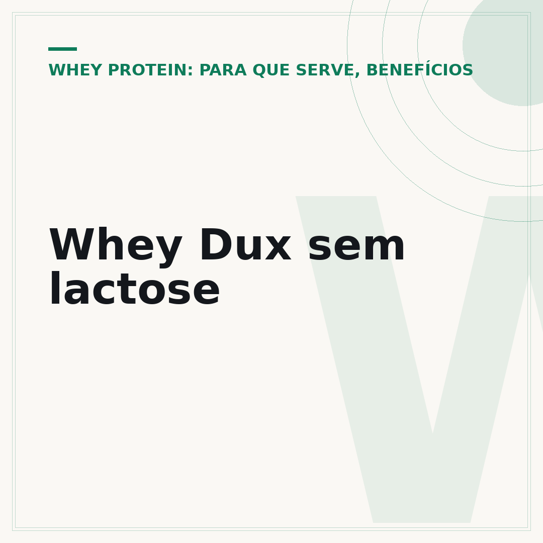 Whey Dux sem lactose