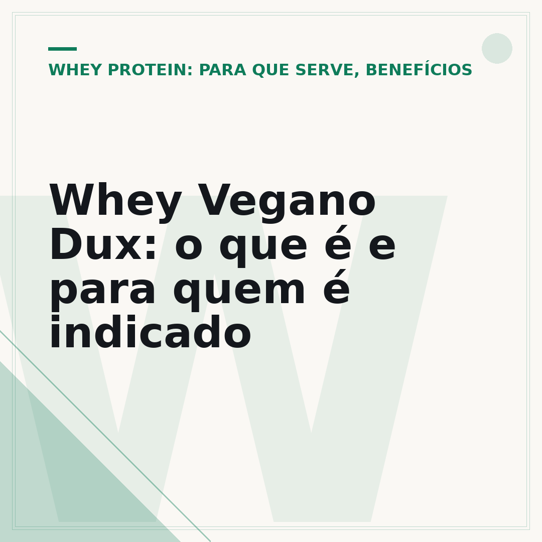 Whey Vegano Dux: o que é e para quem é indicado