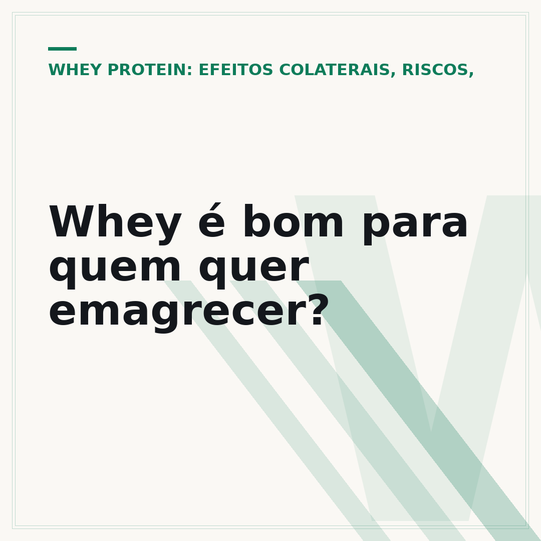 Whey é bom para quem quer emagrecer?