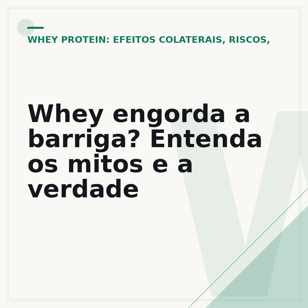Whey engorda a barriga? Entenda os mitos e a verdade