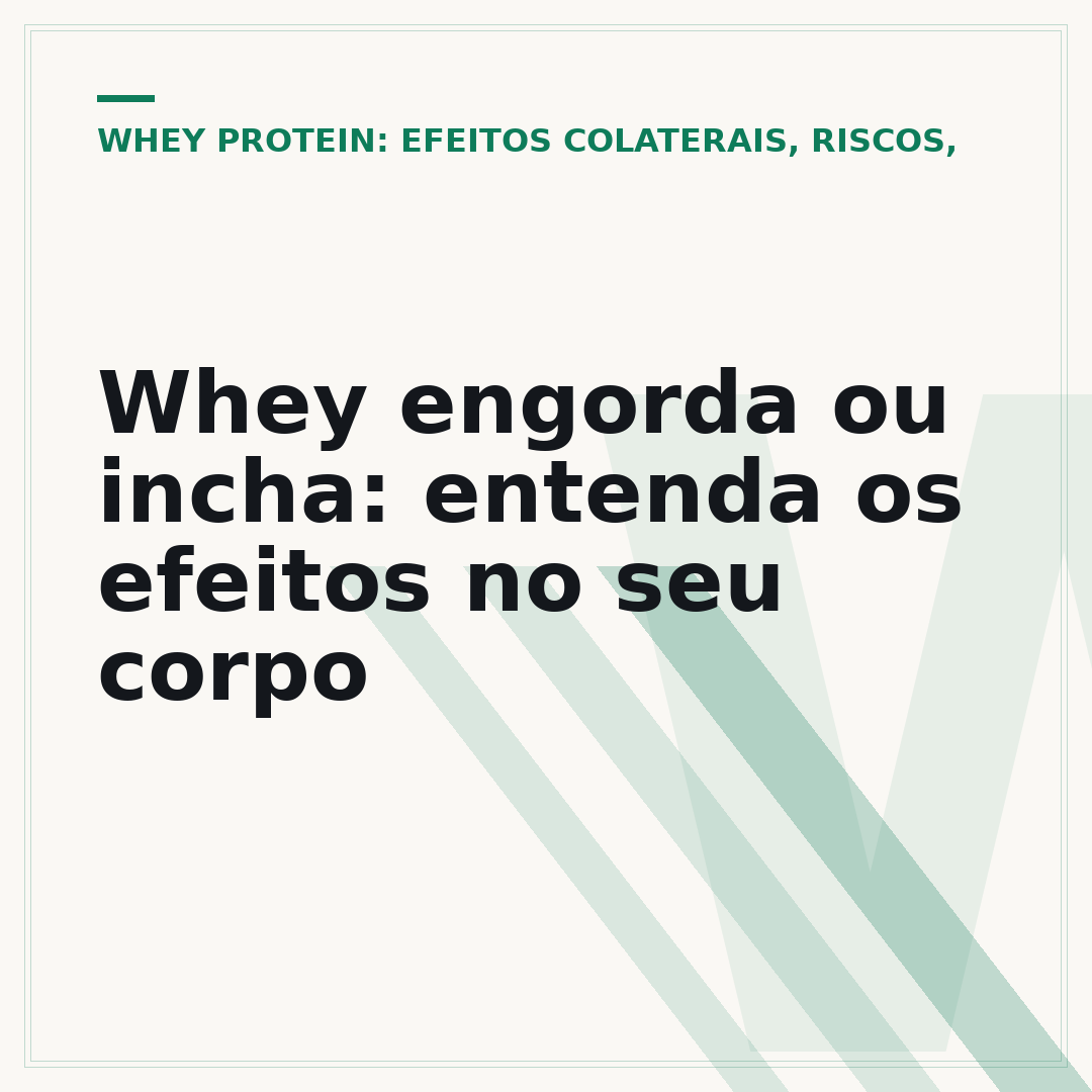 Whey engorda ou incha: entenda os efeitos no seu corpo