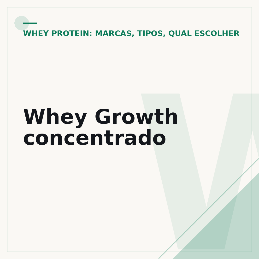Whey Growth concentrado