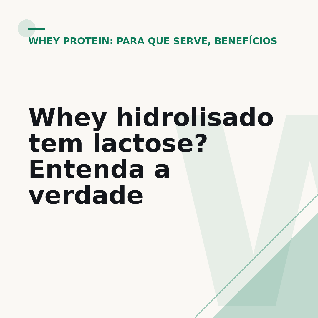 Whey hidrolisado tem lactose? Entenda a verdade
