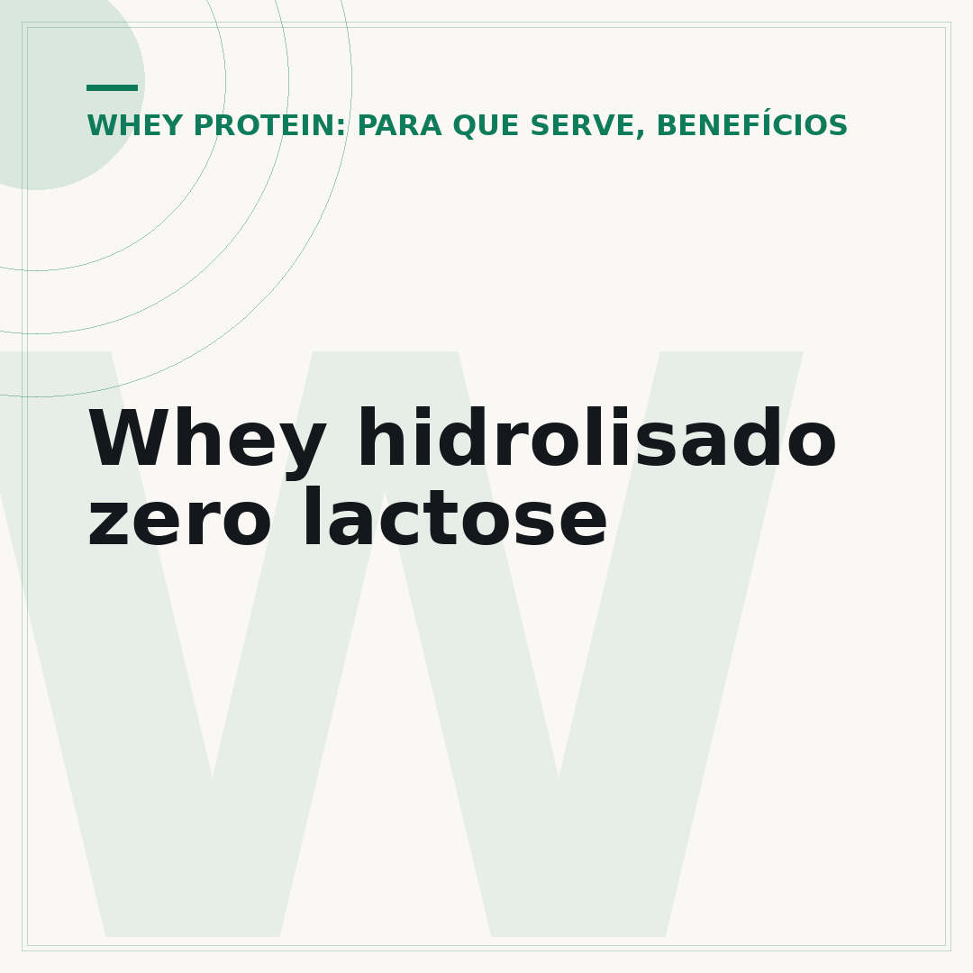 Whey hidrolisado zero lactose