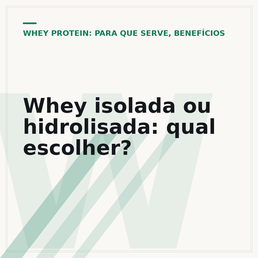 Whey isolada ou hidrolisada: qual escolher?