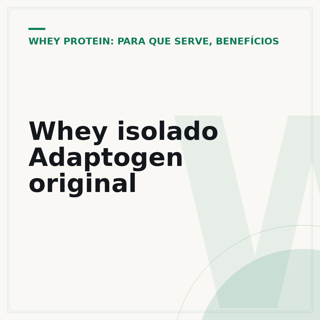 Whey isolado Adaptogen original