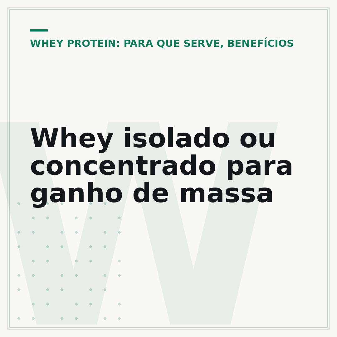 Whey isolado ou concentrado para ganho de massa