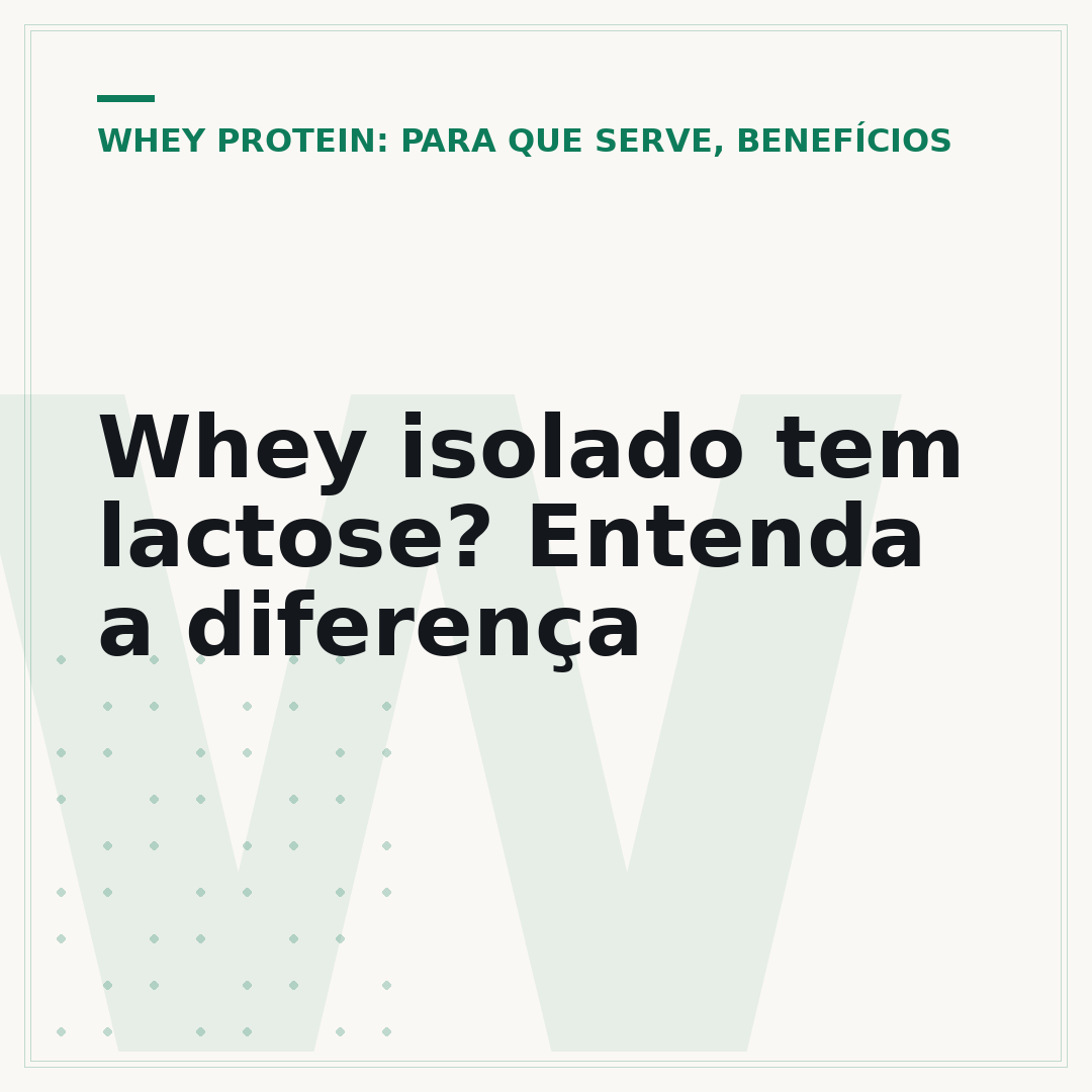 Whey isolado tem lactose? Entenda a diferença