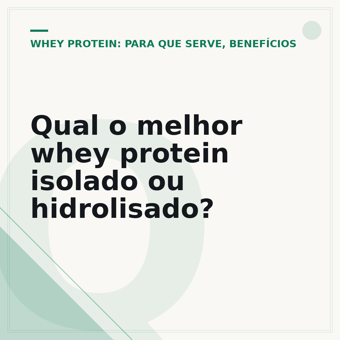 Qual o melhor whey protein isolado ou hidrolisado?