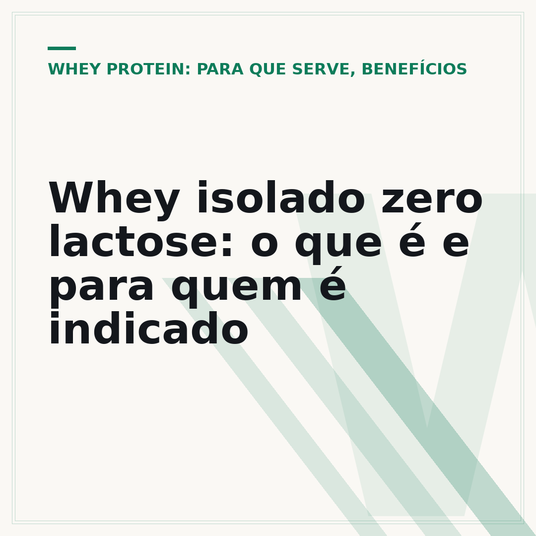 Whey isolado zero lactose: o que é e para quem é indicado