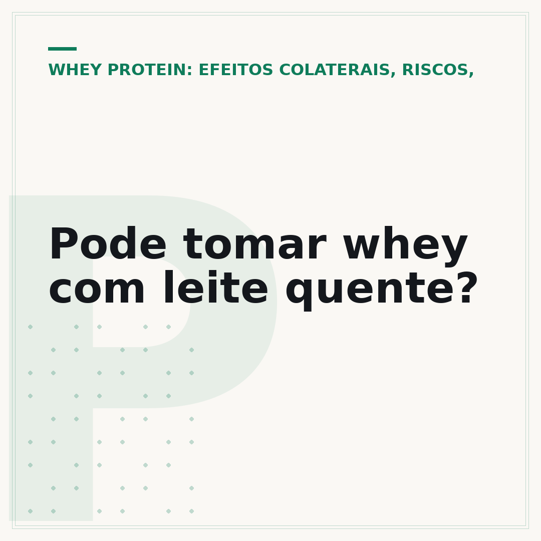 Pode tomar whey com leite quente?