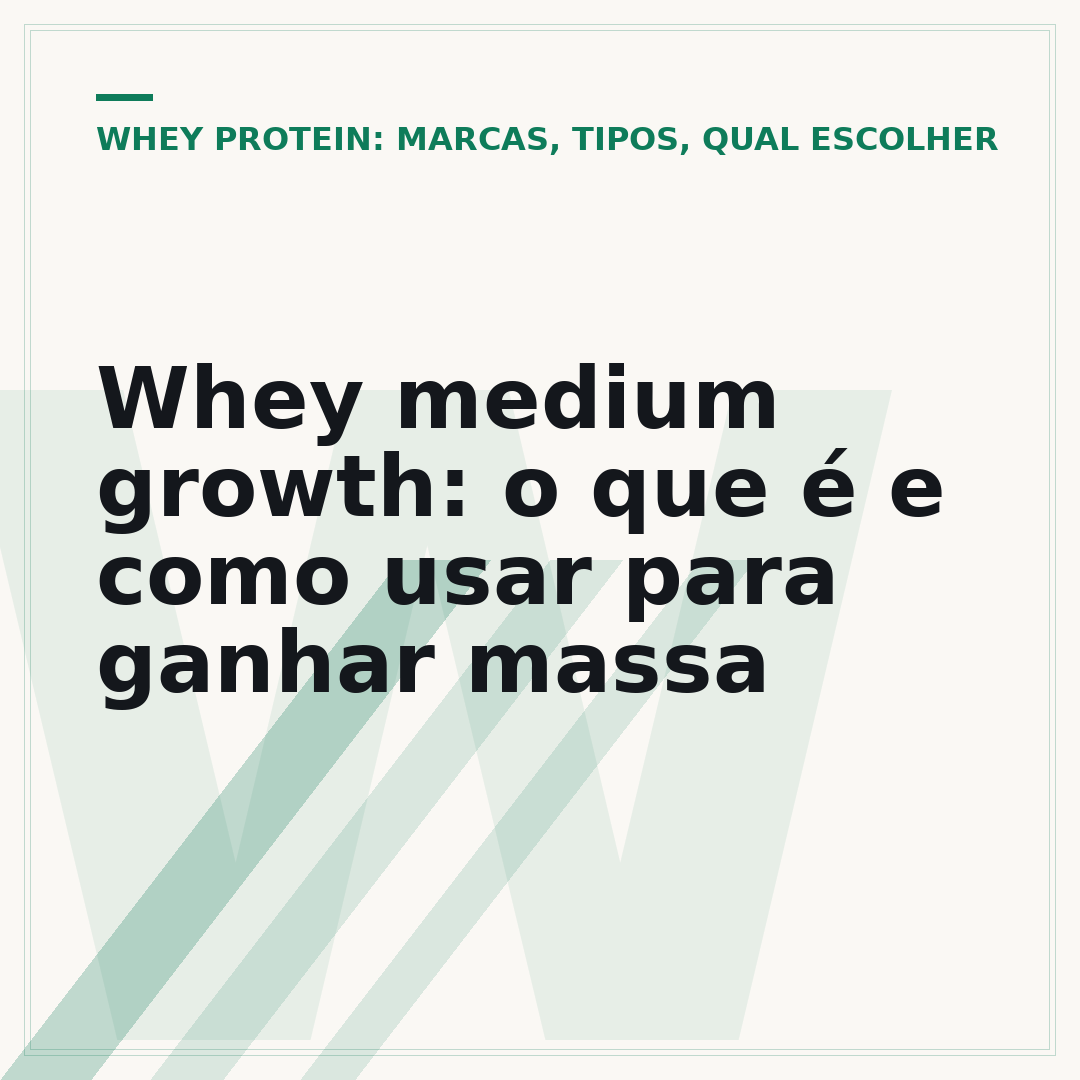 Whey medium growth: o que é e como usar para ganhar massa