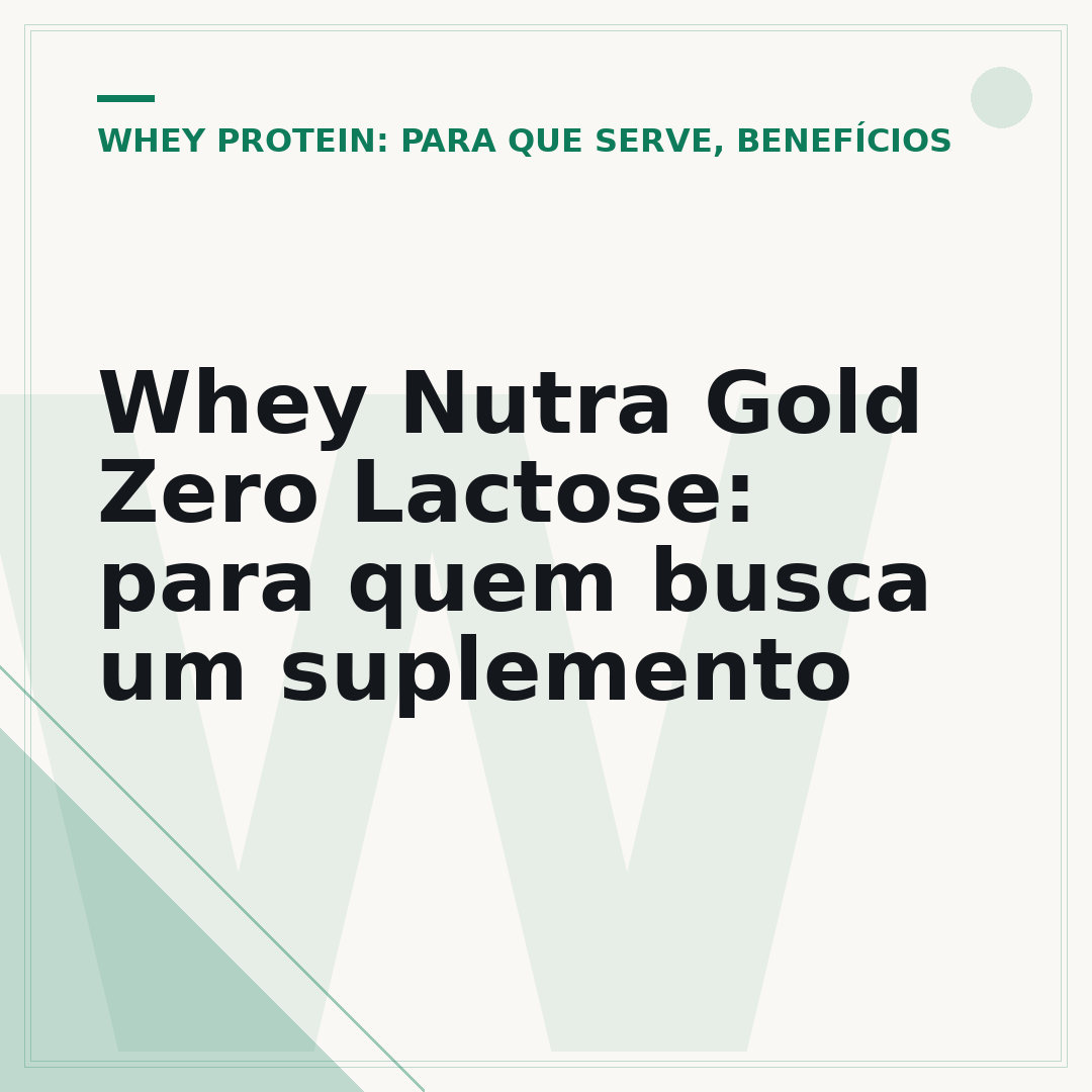 Whey Nutra Gold Zero Lactose: para quem busca um suplemento