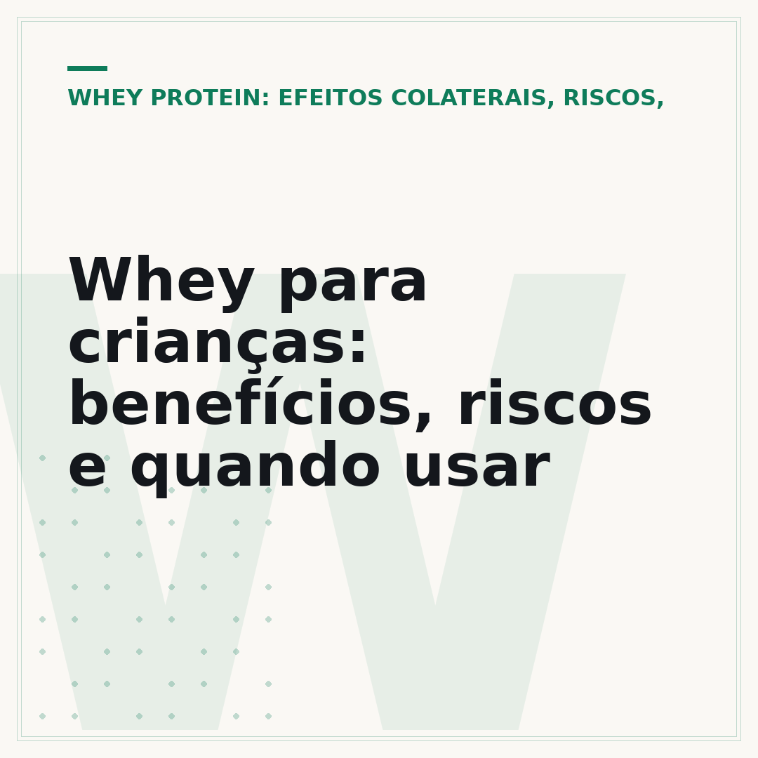 Whey para crianças: benefícios, riscos e quando usar