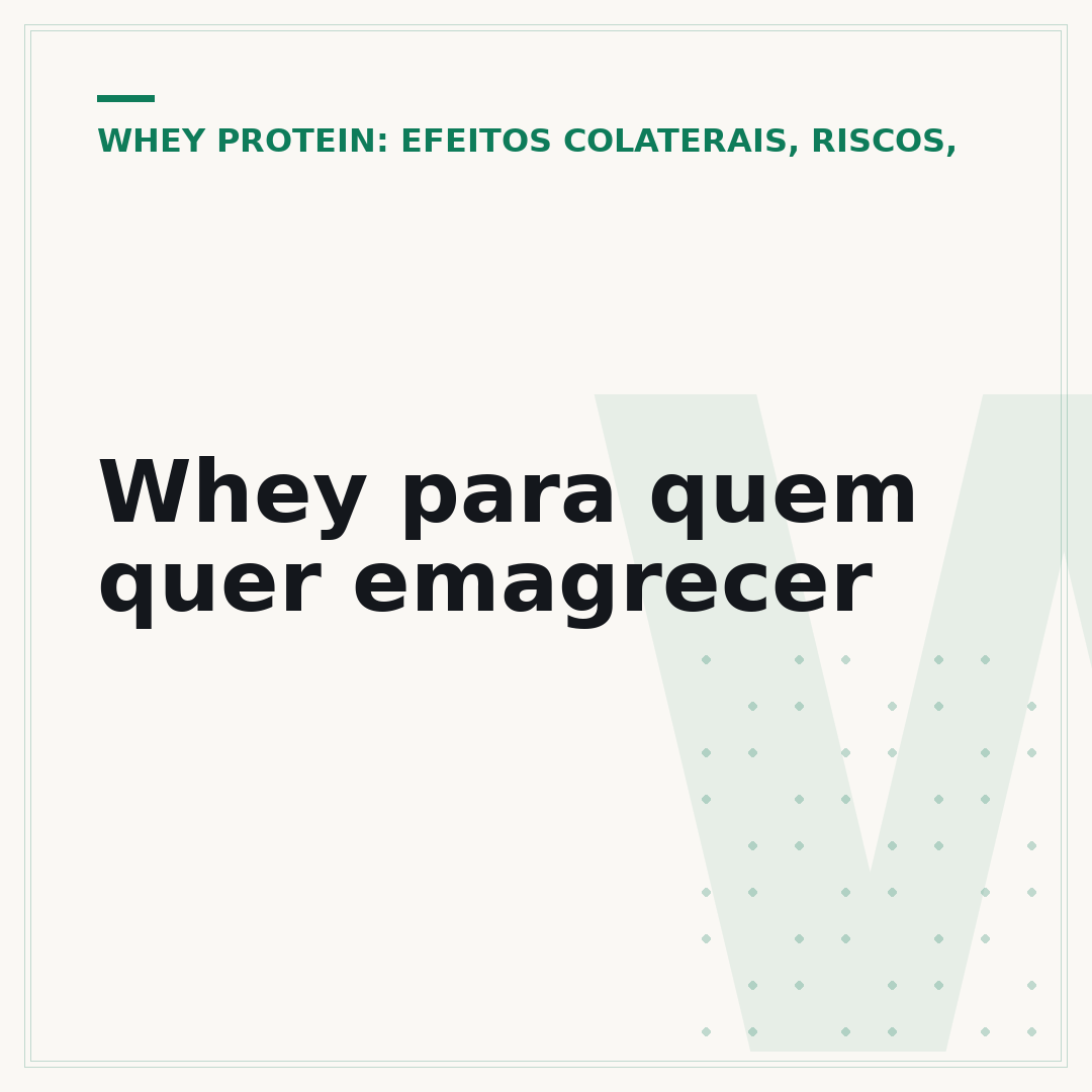 Whey para quem quer emagrecer