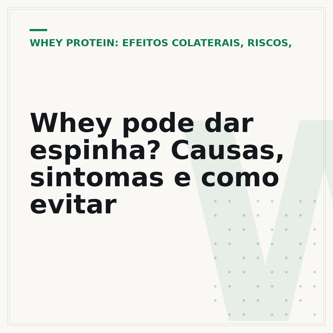 Whey pode dar espinha? Causas, sintomas e como evitar