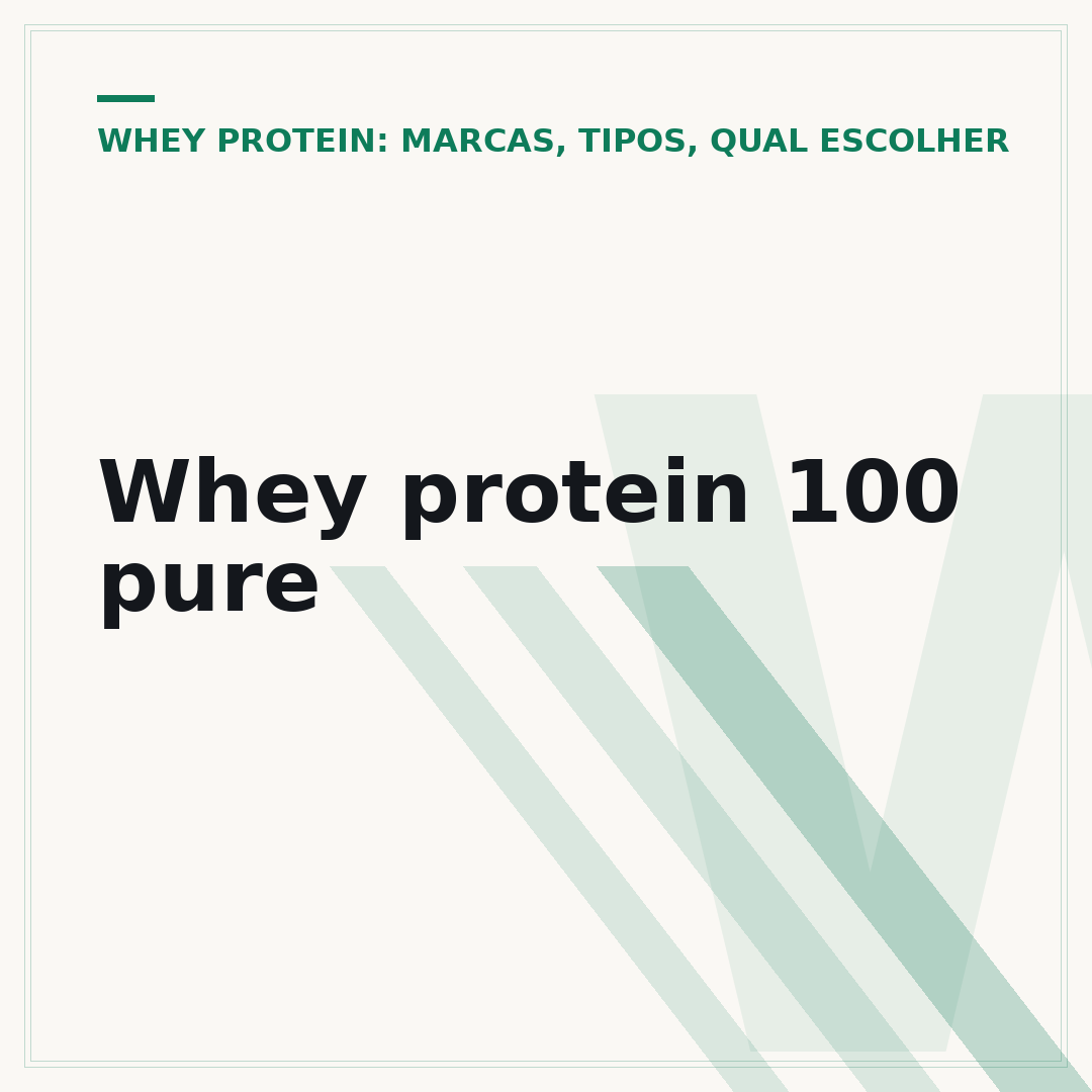 Whey protein 100 pure