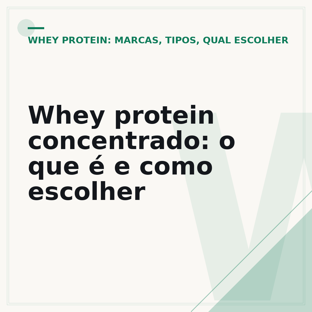 Whey protein concentrado: o que é e como escolher