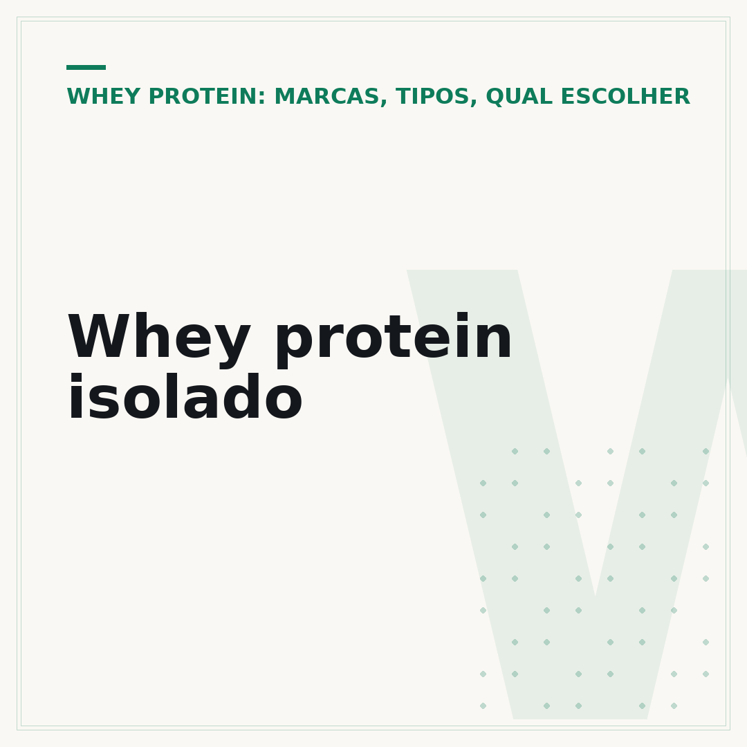 Whey protein isolado