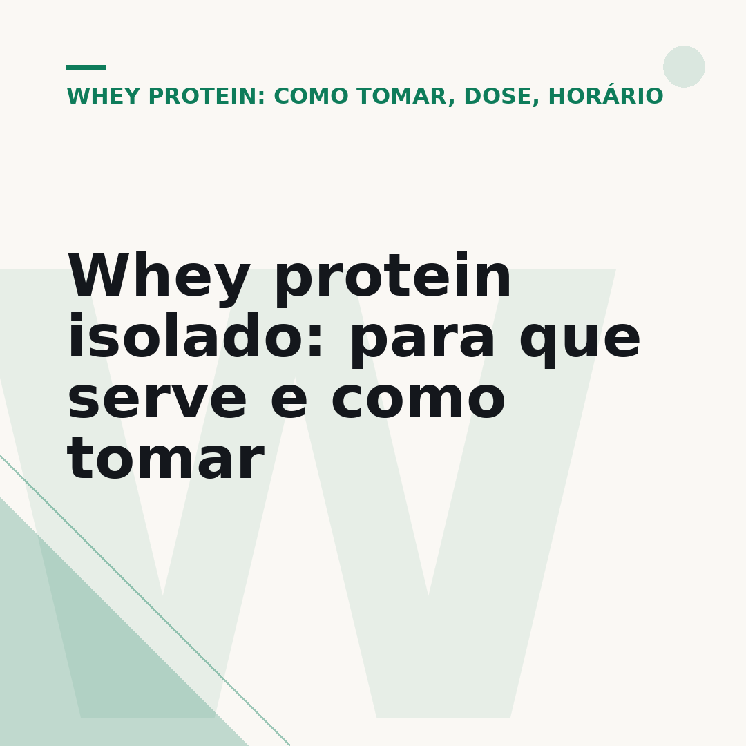 Whey protein isolado: para que serve e como tomar